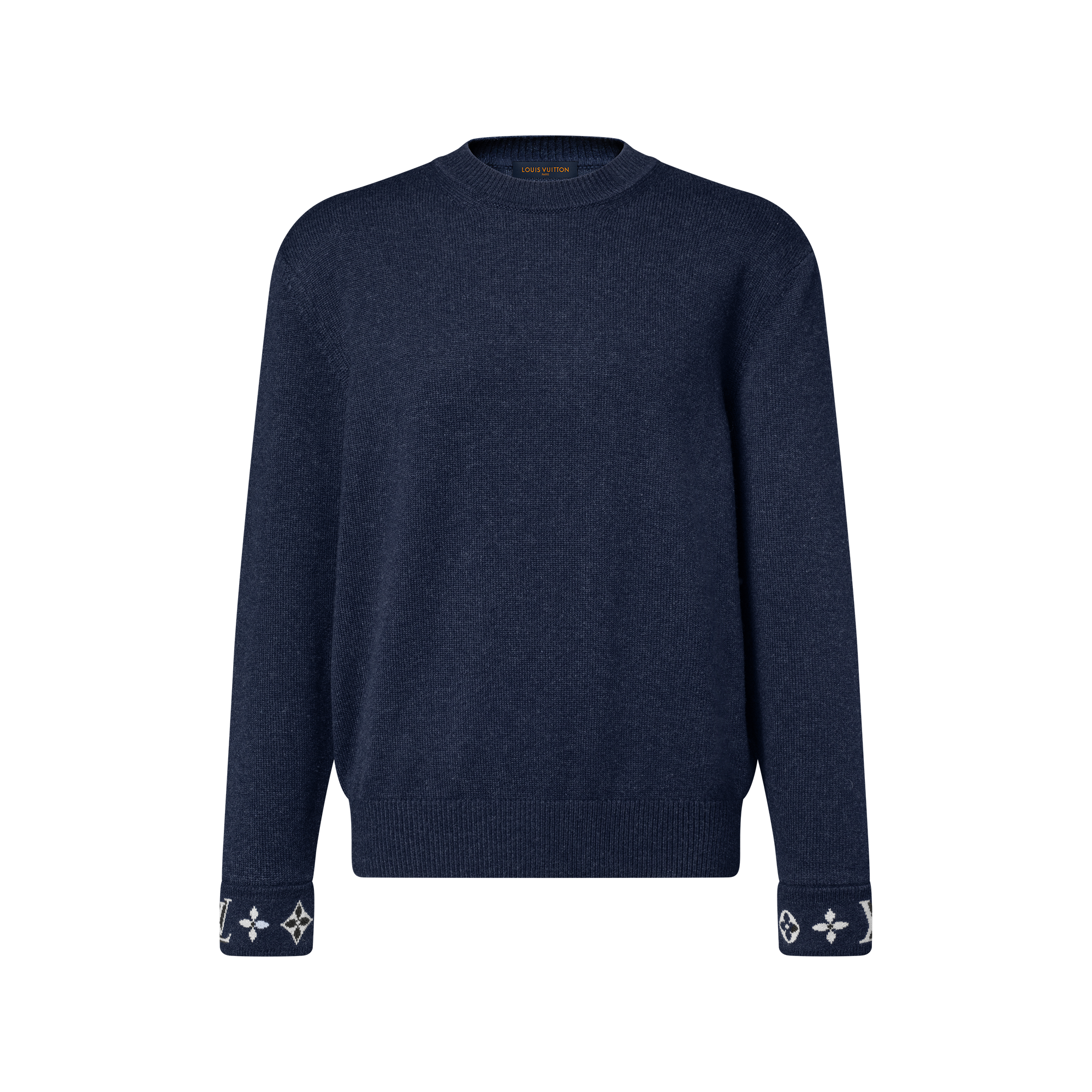 【2020秋冬】ルイヴィトン ⭐️カシミヤ99％のセーター⭐️ブルー Louis Vuitton ルイ ヴィトン ボーダー ニット トップス メンズ ブルー